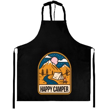Discover Happy Camper Aprons