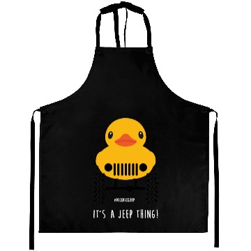 Discover Cute Jeep Rubber duck on Offroad wheels duckduck Aprons