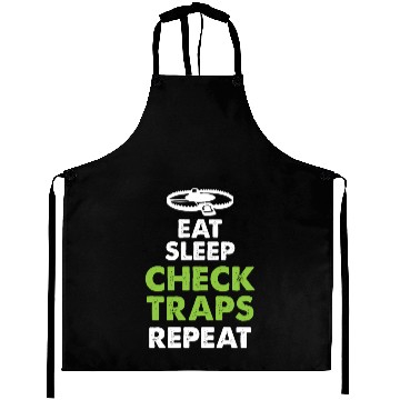 Discover Eat Sleep Check Traps Repeat Animal Trapper Aprons