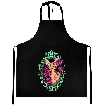 Discover Peach Sphynx Cat With Roses Aprons