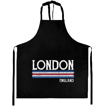 Discover Vintage London British Flag Colors England Aprons