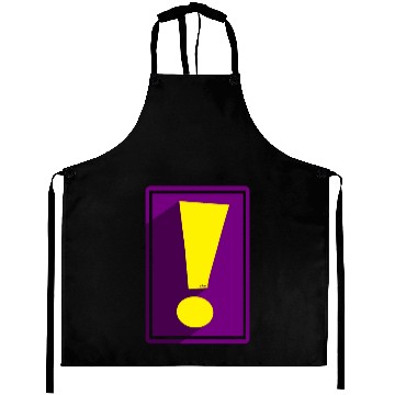 Discover Purple Whee! Shadow Exclamation Point Aprons