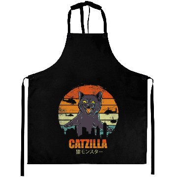 Discover Catzilla Cat Lover Aprons