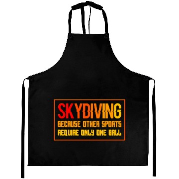 Discover Skydiving Quote Skydiver Gift Aprons