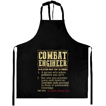 Discover Combat Engineer Dictionary Term Aprons