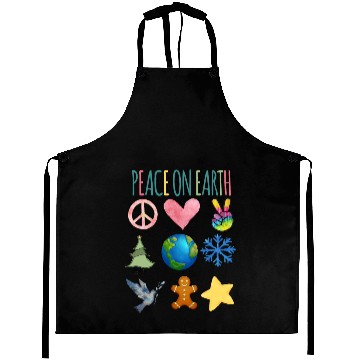 Discover Peace on Earth Aprons