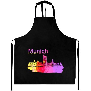 Discover Munich Germany Skyline Aprons