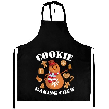 Discover Cookie baking crew family winter gift Aprons