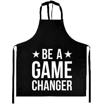 Discover be a game changer white Aprons