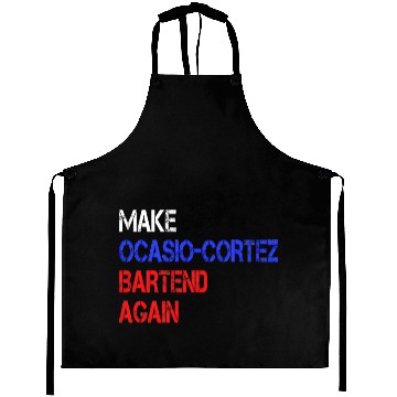 Discover Funny Political Conservative AOC bartend gift idea Aprons