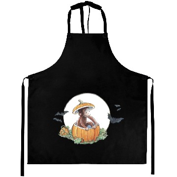Discover Curious George Circle Pumpkin George Aprons