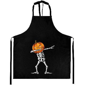 Discover Dabbing Skeleton Pumpkin Halloween Costume Men Dab Aprons