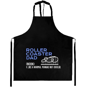 Discover crazy roller coaster dad Aprons