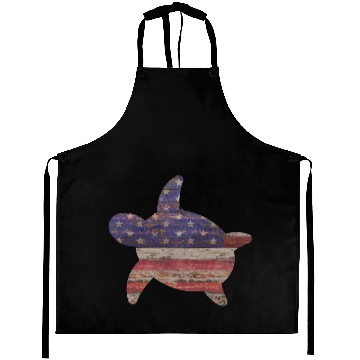Discover Rustic Wood American Flag Aprons
