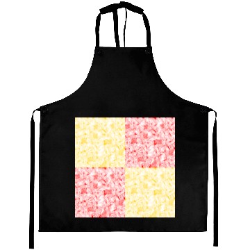 Discover yellow+red flower plants tropical pattern Aprons