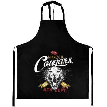 Discover Minnesota Cougars Retro Design Aprons