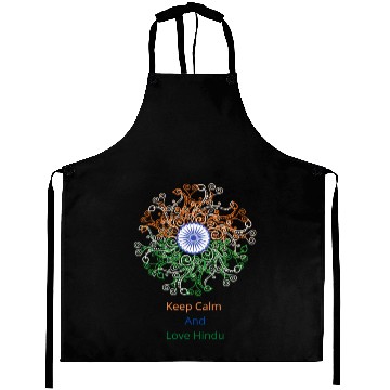 Discover Keep Calm And Love Hindu Aprons
