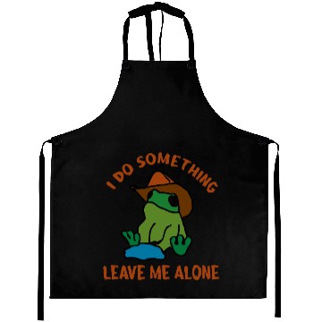 Discover frog with cowboy hat do something Aprons