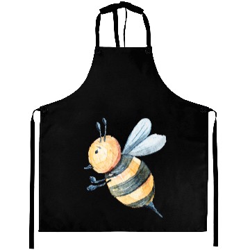 Discover Watercolor Bumblebee Aprons