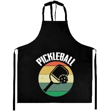 Discover Vintage Funny Pickleball Player Pickle Ball Gift Aprons