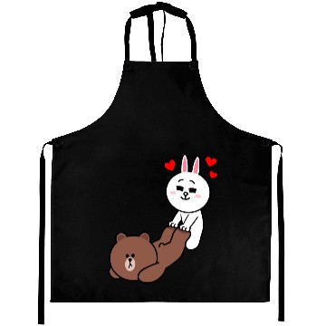 Discover Brown bear and Cony Be My Lover Aprons