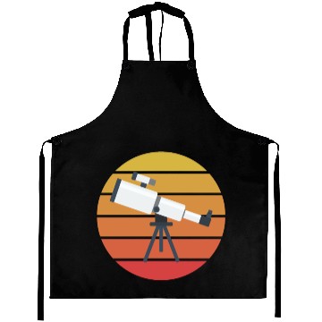 Discover Retro Telescope Explorer Astronomy Science Kid Aprons