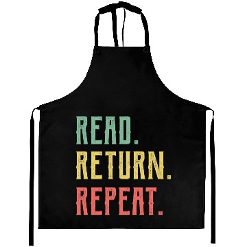 Discover Read Return Repeat Cute Librarian Aprons Library