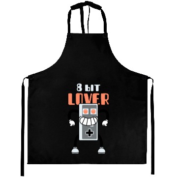 Discover 8 bit lover Aprons