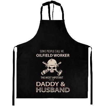 Discover Oilfield Worker Call Me Daddy Husband Aprons