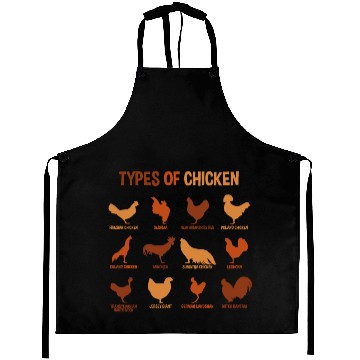 Discover Types of Chickens, Funny Chicken Lover Farmer Aprons