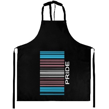 Discover Barcode Transgender Pride Lgbtq Flag Trans Support Aprons