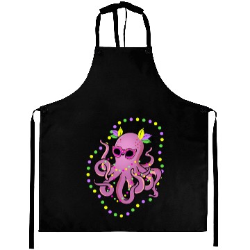 Discover Mardi Gras Octopus For Octopus Lover Aprons