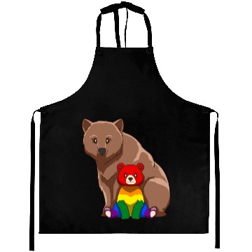 Discover Cute LGBTQ Gay Mama Bear Gift Aprons