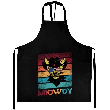 Discover MeowDy Funny Cat Lovers Aprons