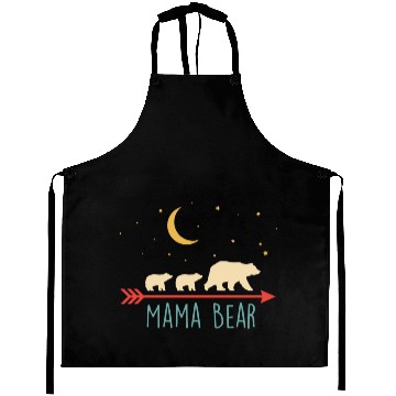 Discover Retro Mama Bear With 2 Cubs Gift Aprons