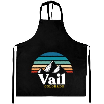 Discover Vail Colorado Usa Ski Resort 1980S Retro Gift Aprons