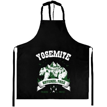 Discover Yosemite National Park Vintage Bear Aprons