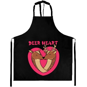Discover Deer Heart Valentine Gift Aprons