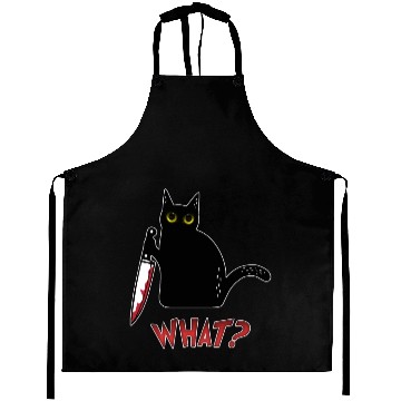 Discover Cat What - Murderous Cat With Knife Aprons