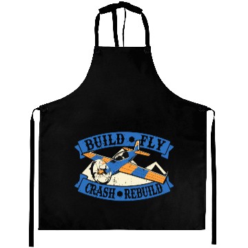 Discover Build Fly Crash Rebuild Model Airplane Aprons