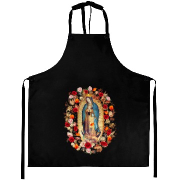 Discover Our Lady Of Guadalupe Mexico Virgin Mary Tilma Pro Aprons