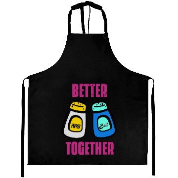 Discover Better Together Salt Pepper Aprons