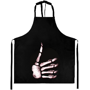 Discover Skeleton hand thumbs up symbol design Aprons