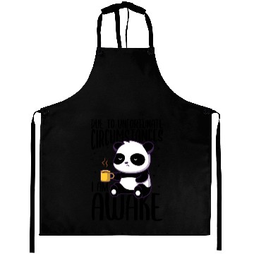 Discover Sarcasm Panda Coffee Awake Gift Aprons