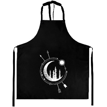 Discover Modern Geometric Nature Forest Astronomy Bohemian Aprons