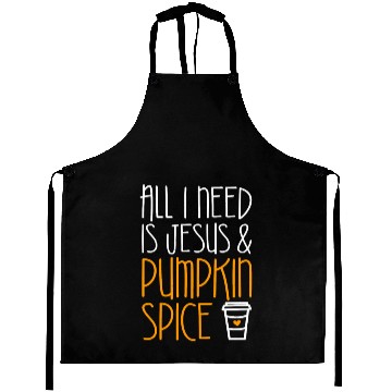 Discover All I Need Is Jesus And Pumpkin Spice Aprons Fall