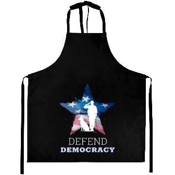 Discover Defend Democracy Aprons