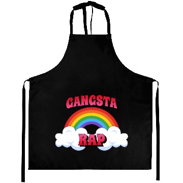 Discover Gangsta Rap Rainbow Art Design for Gangster Rapper Aprons