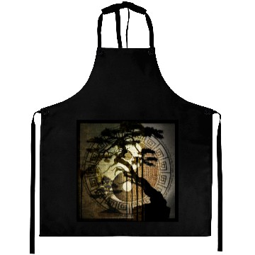 Discover bonsai ying yang Aprons