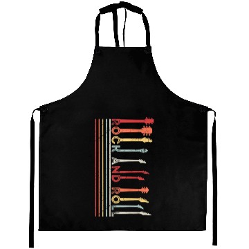 Discover Classic Rock And Roll Vintage Aprons Concert Band